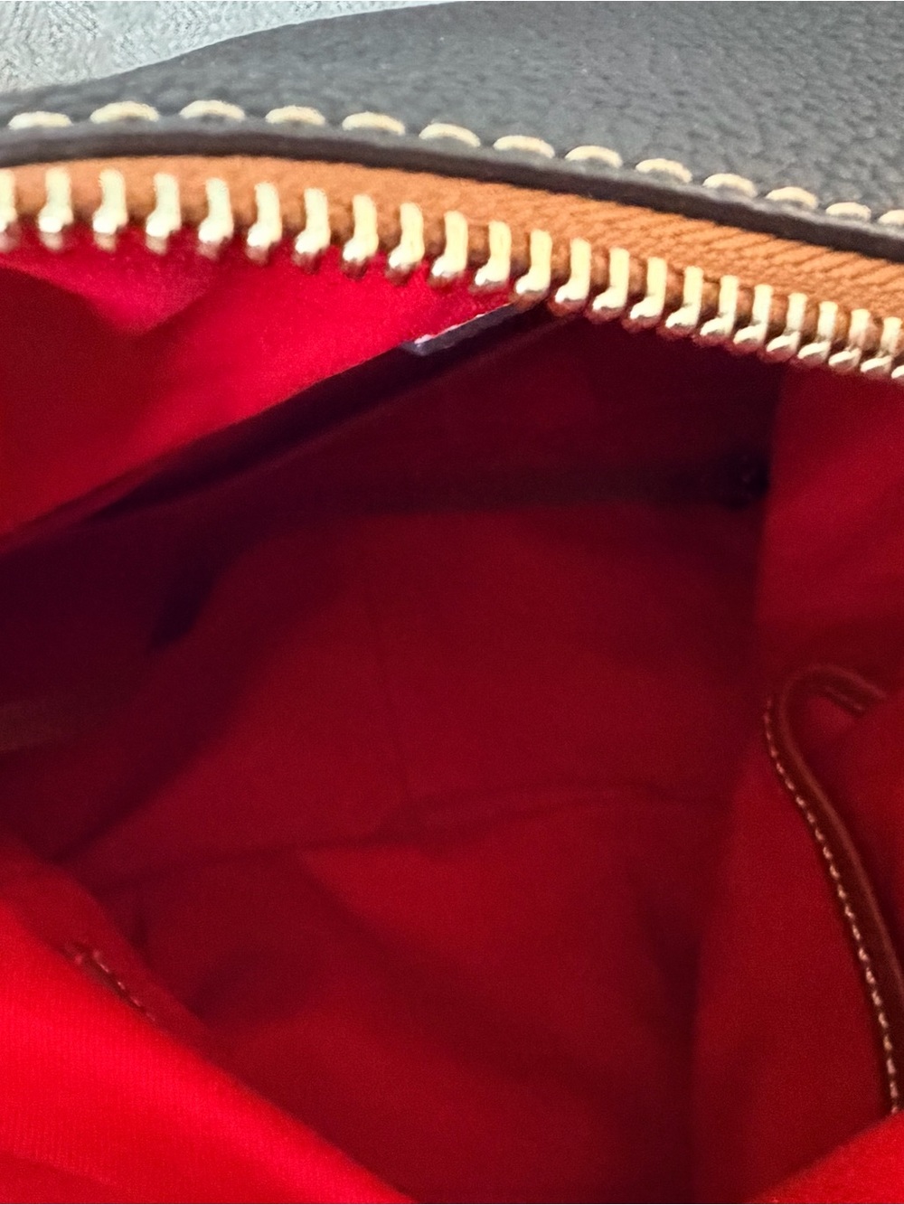 Dooney & Bourke Black Pebbled Leather Shoulder Bag - Picture 4 of 4